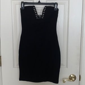 Black mini dress
